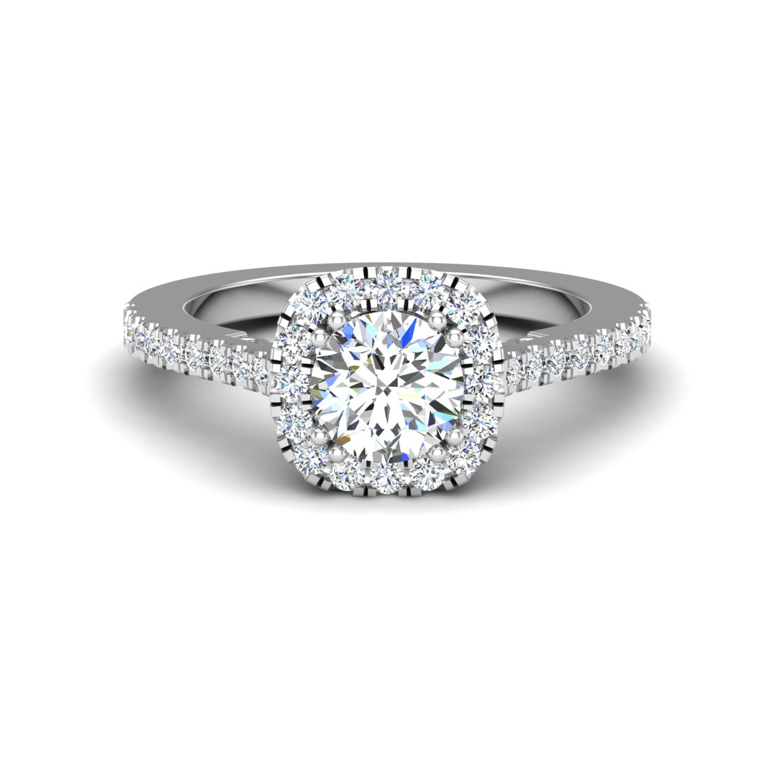 Korman Signature Kailani Halo Engagement Ring Setting